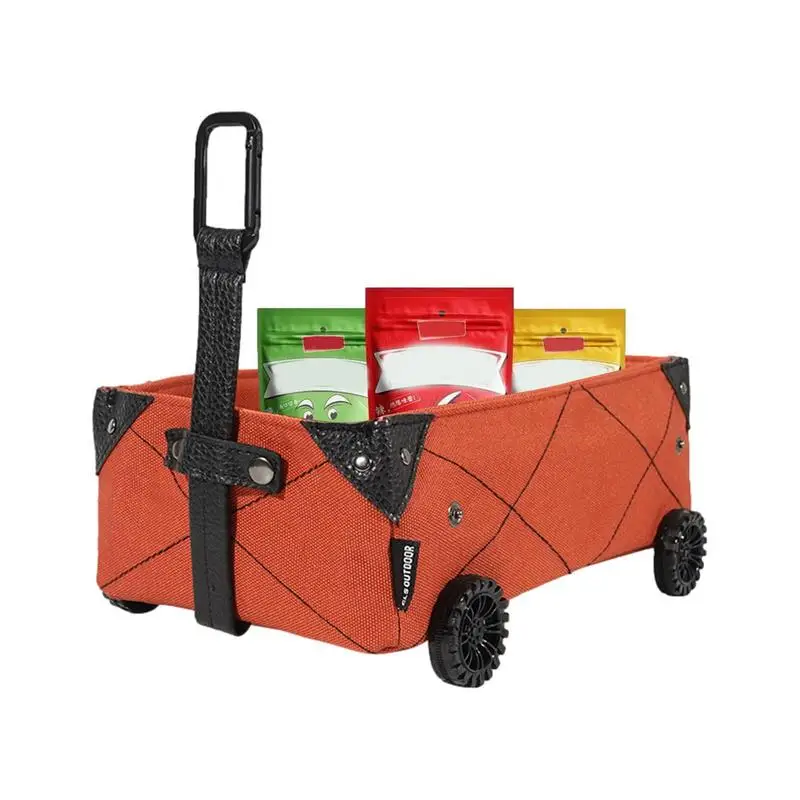 

Outdoor Foldable Hand Pushed Wildlife Carts Camping Ground Trailer Pull Rod Rear Small Carts Camping Wheeled Carts Dropshipping