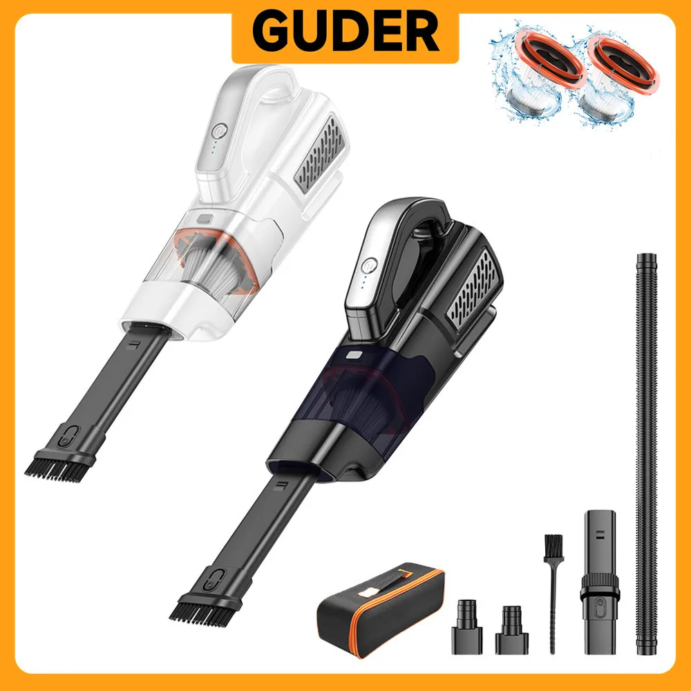 

GUDER 120W 98KPa Wireless Vacuum Cleaner 7500mAh Battery 2 Speed Cyclone Suction MINI Handheld Vacuum Cordless House Cleaning