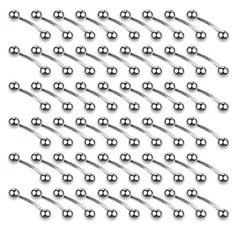 Кольца для бровей из нержавеющей стали 100 шт.