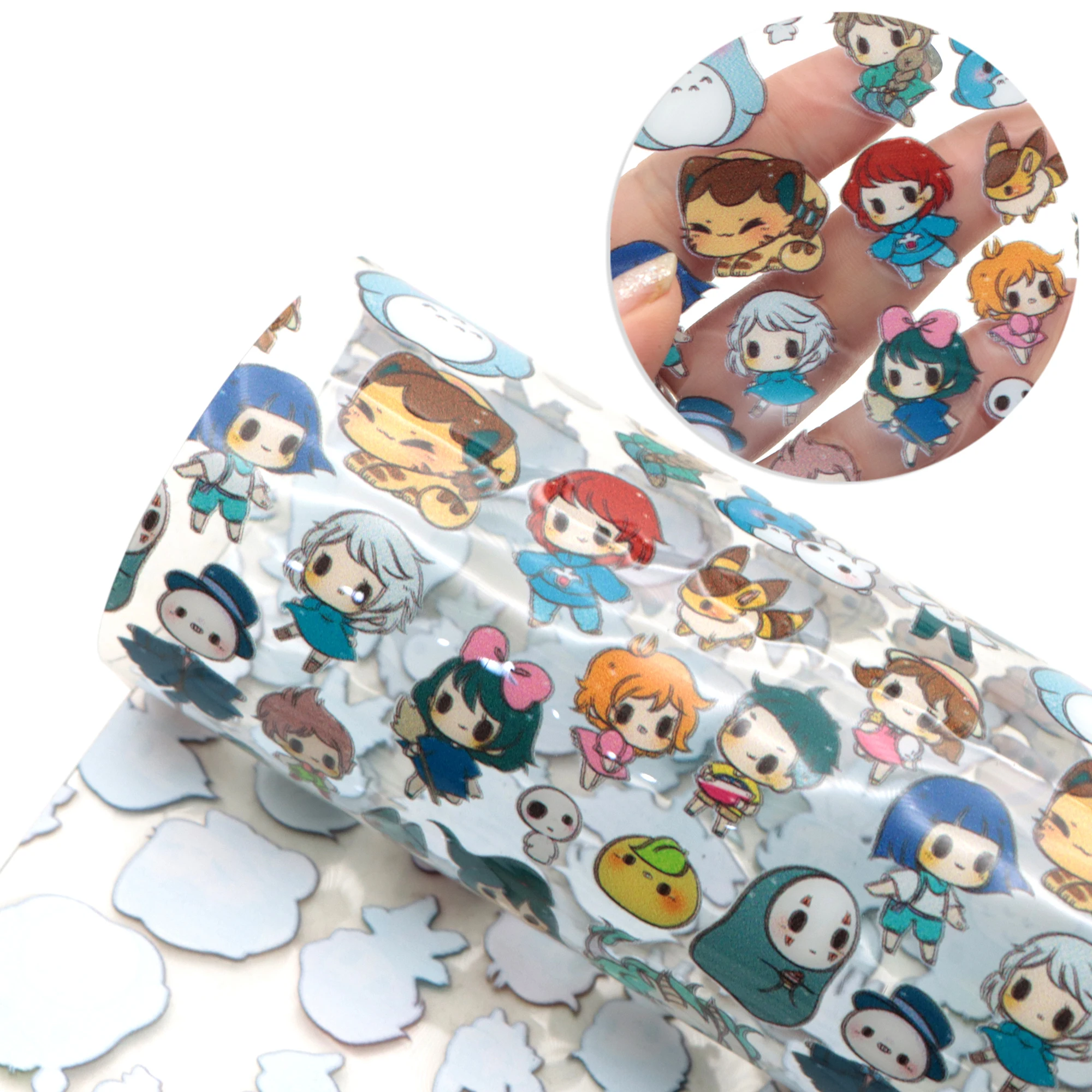 Прозрачная ткань из искусственной кожи с УФ-печатью 20 х33 см | Кожзам