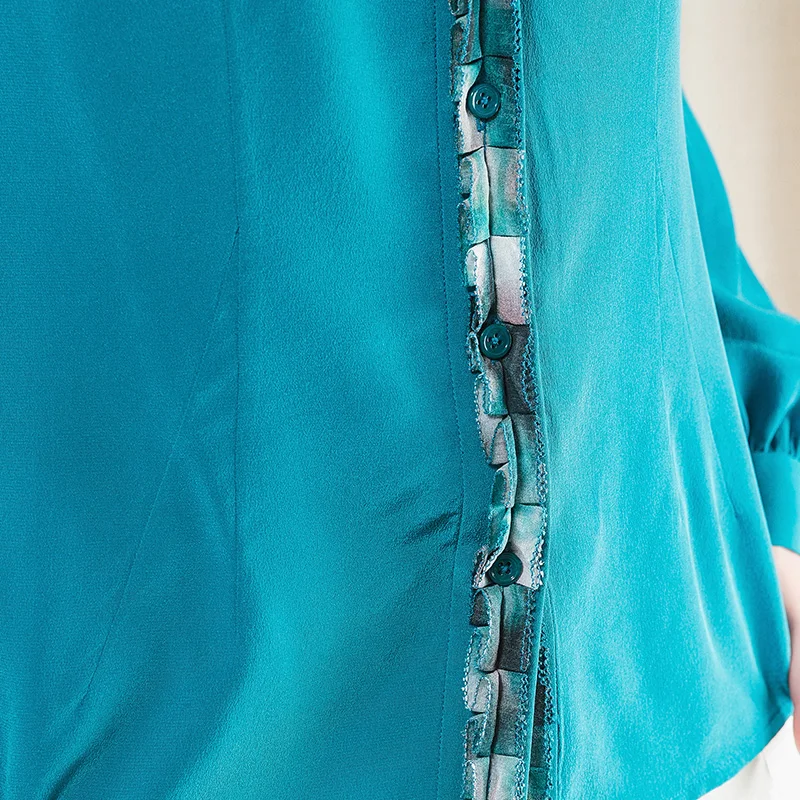 Рисунок 4 - Женская однобортная шелковая рубашка B9529