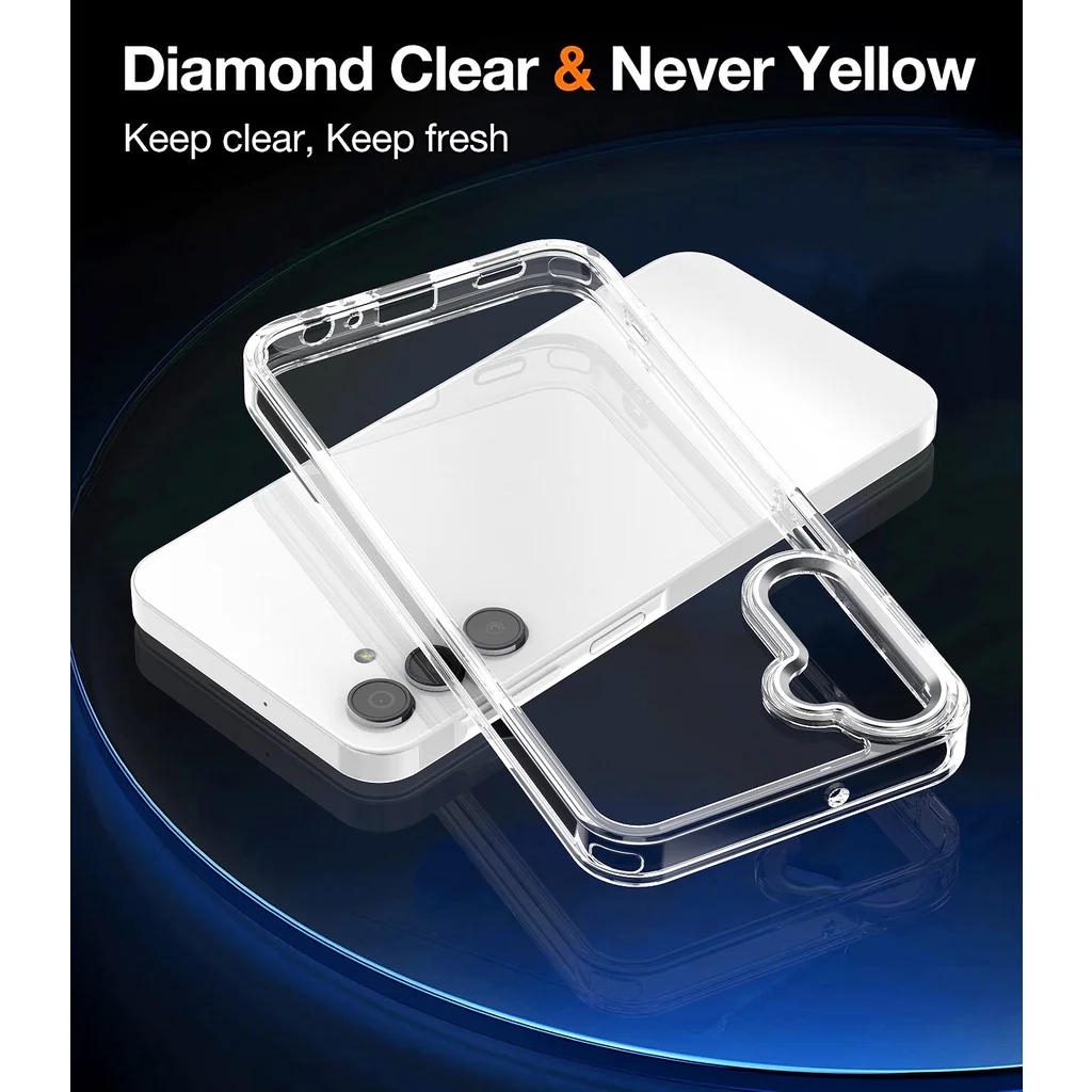 Прозрачный чехол с технологией амортизации для Samsung Galaxy S24 23 22 FE Plus Ultra A54 A34 A14 A25 A24