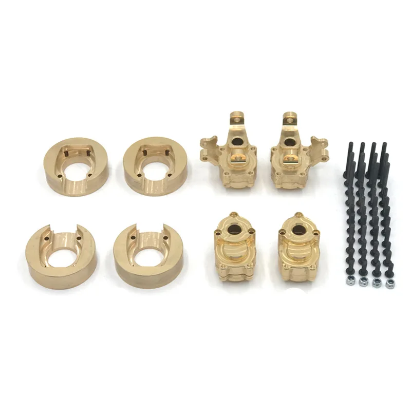 Для YI KONG YK4102 4103 4082 6101 Радиоуправляемая машинка, противовес * 4 шт., передняя и задняя крышка, латунные детали