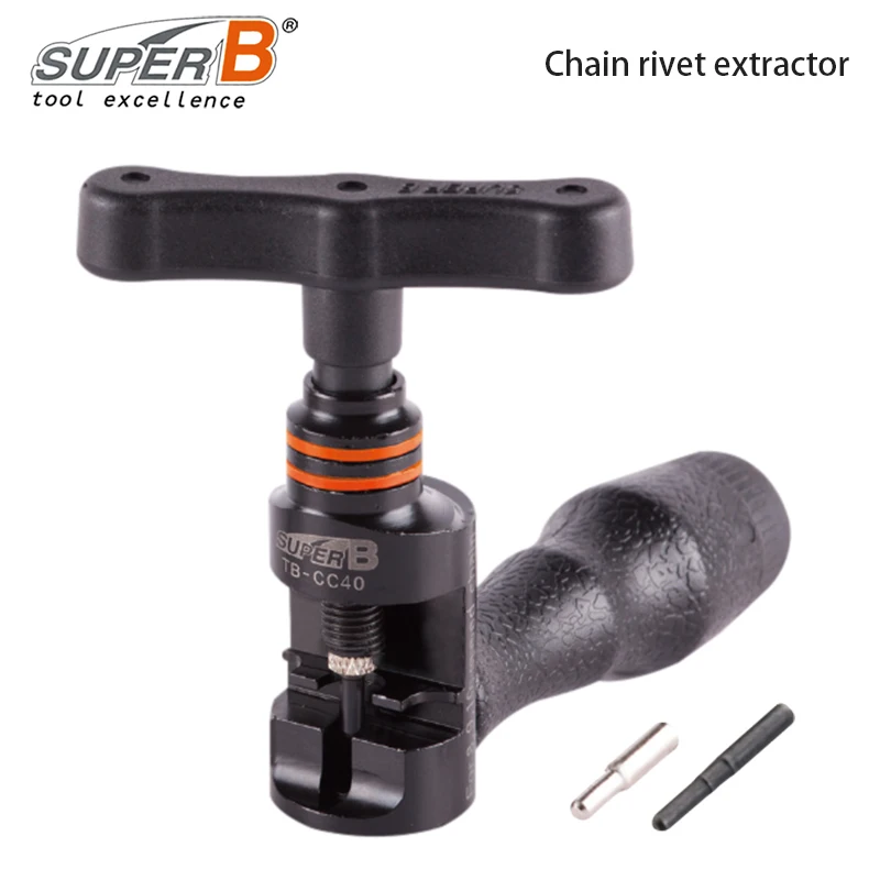 

Super B TB-CC40 Bicycle 1/8"-3/16" Single Speed Chain Tool BMX Bike Chain Rivet Extractor Bicycle Chain Repair Tools