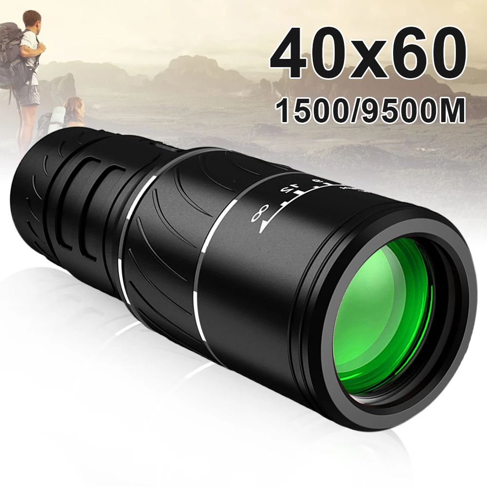 

New 40X60 HD Optics BAK4 Telescope Night Vision Monocular Portable High Power Telescope For Hunting Bird Watching Travel Holiday