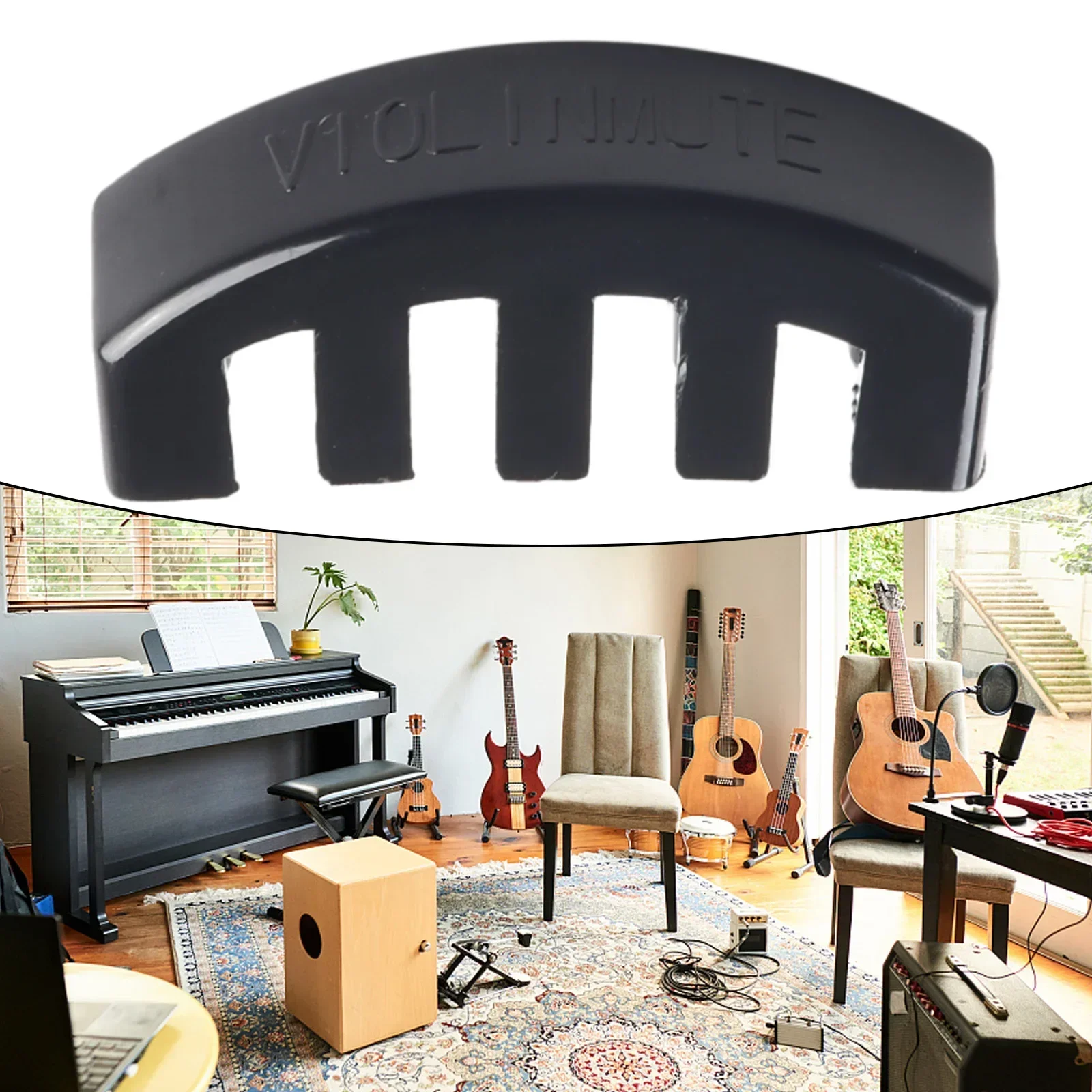 Профессиональная резиновая скрипка Mute Practice R для 4/4 3/4 1/2 улучшение контроля тона