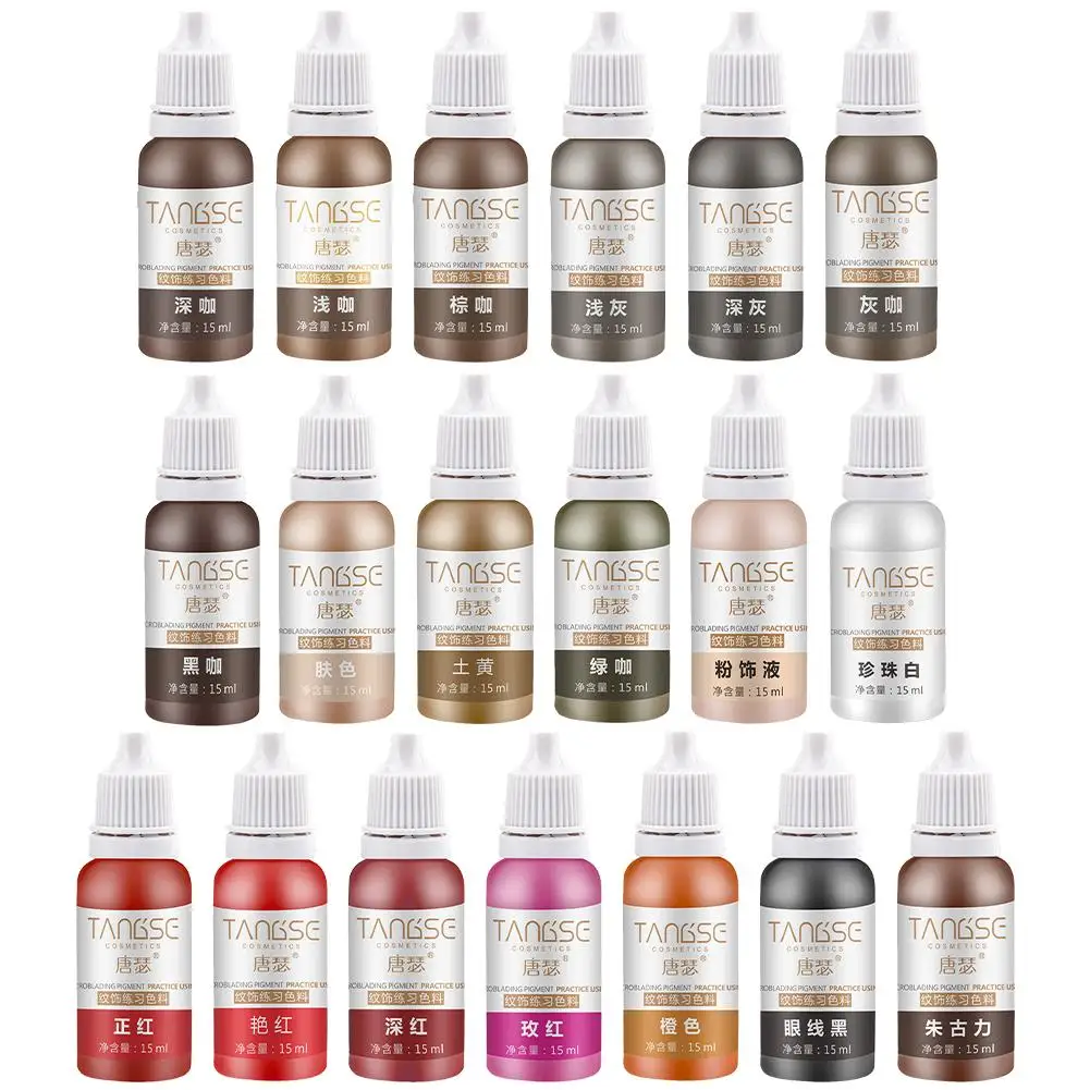 Набор чернил для татуажа Перманентный макияж бровей губ линия глаз тату тела