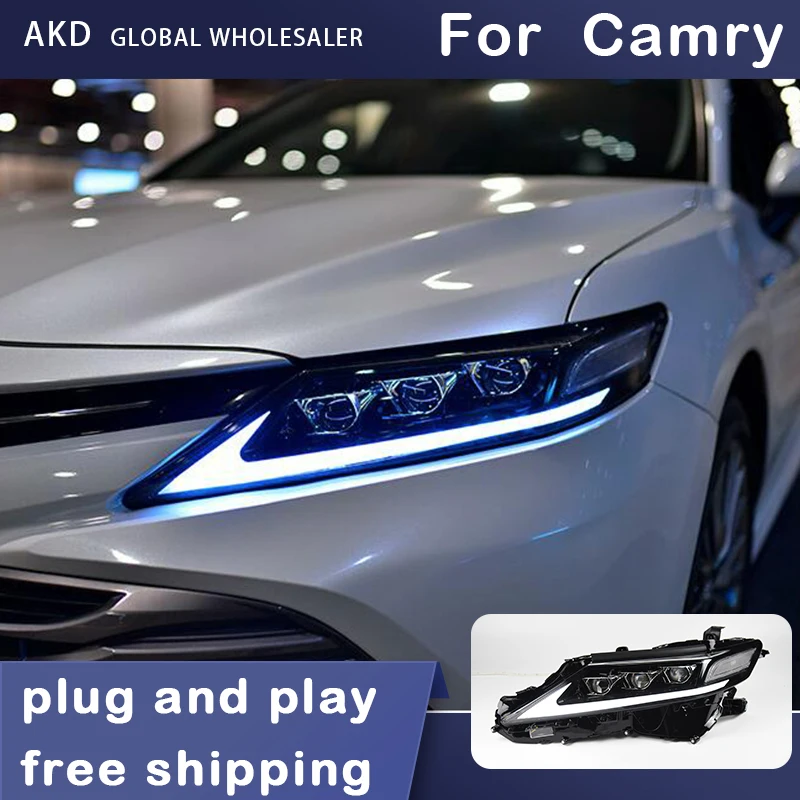 

Car Styling Headlights for Toyota Camry G8 Lexus ES Type LED Headlight 2018-2021 Head Lamp DRL Signal Projector Lens Automotive