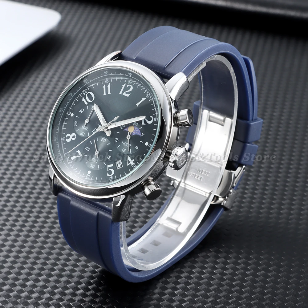Фото Мягкий силиконовый ремешок для часов 20 мм 22 мм для Seiko, быстросъемный водонепроницаемый спортивный ремешок для часов Rolex, мужской резиновый браслет для дайвинга №5