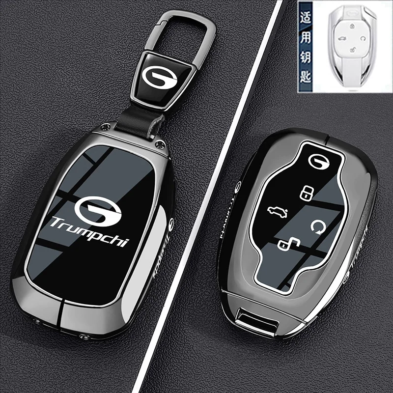

Чехол для ключей из цинкового сплава для GAC Trumpchi M8 Master/Visionary Series S7 GS4 GS8 - защитный чехол для ключей, брелок для ключей