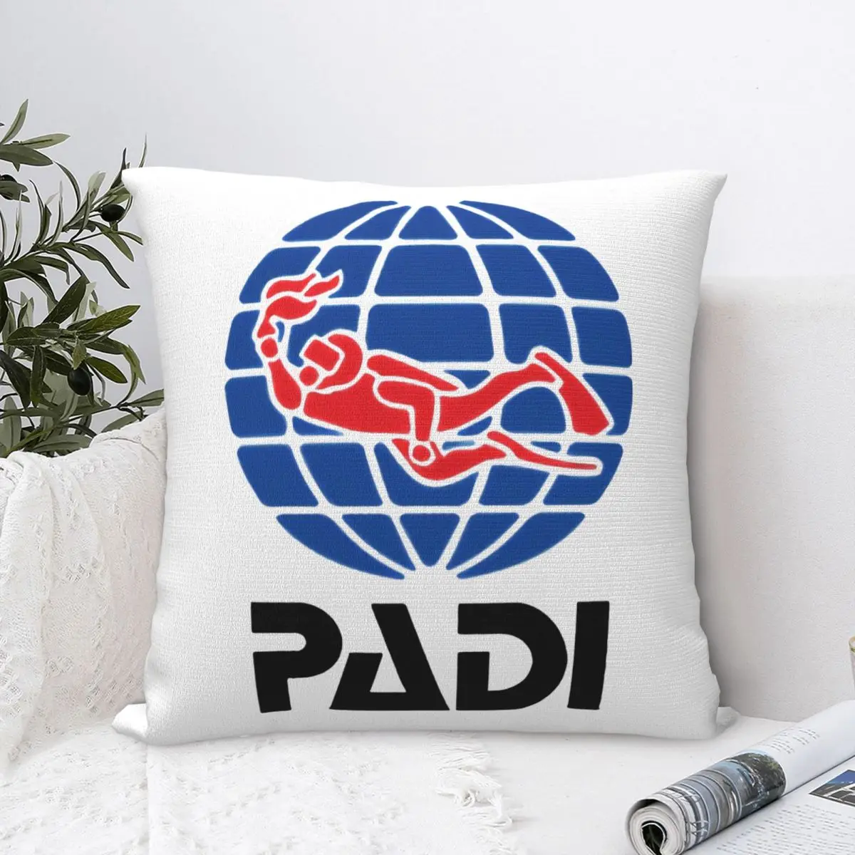 

Scuba Driver Padi Cover Kids Dakimakura Vintage Sofa Anime Pillow Case Decorative Pillow Kids Room Cartoon Trendy Creative Arts