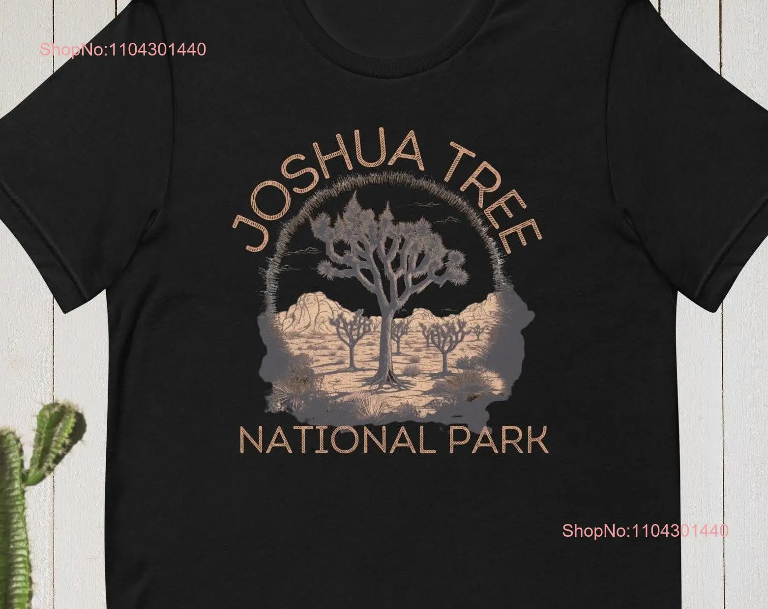 Футболка Majestic Desert Landscape Joshua Tree National Park California с длинными или короткими рукавами