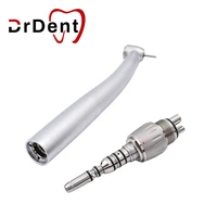 drdent dental 45 degree high speed handpiece led inner water spray air rotor torque head dentist cartridge optic fiber 46 holes