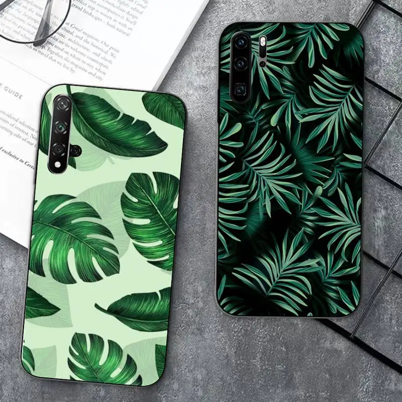 

Plant Green Leaves Phone Case for Huawei Honor 10 i 8X C 5A 20 9 10 30 lite pro Voew 10 20 V30