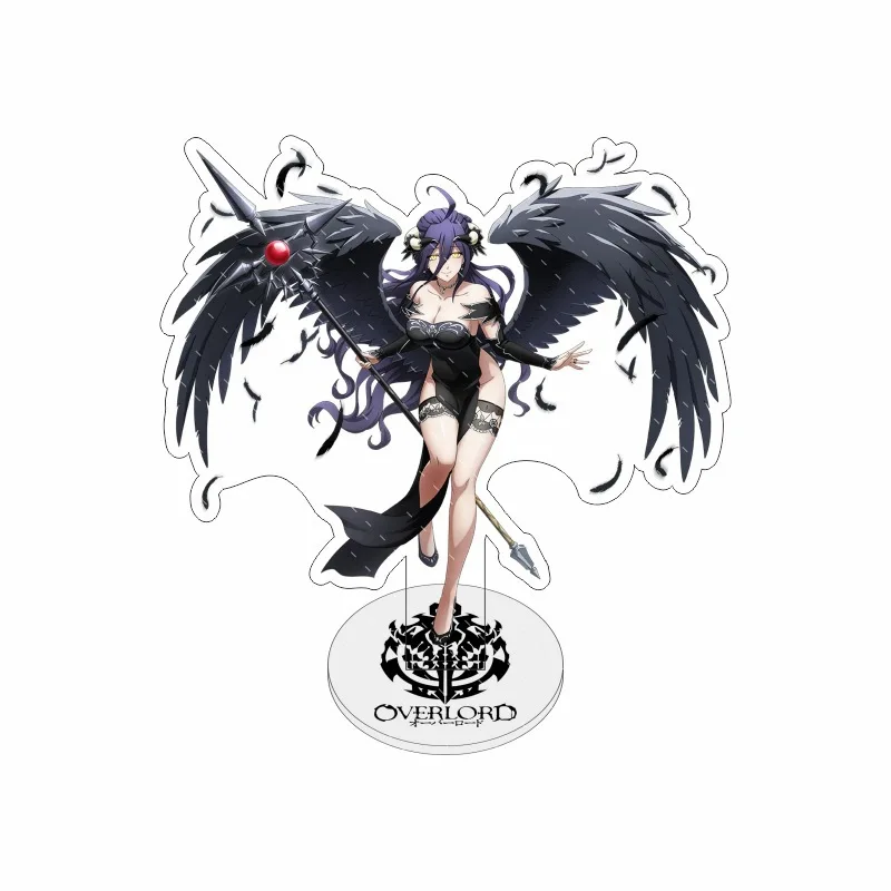 Фигурки аниме Overlord albedo Ainz Ooal платье косплей акриловые подставки персонаж Shalltear