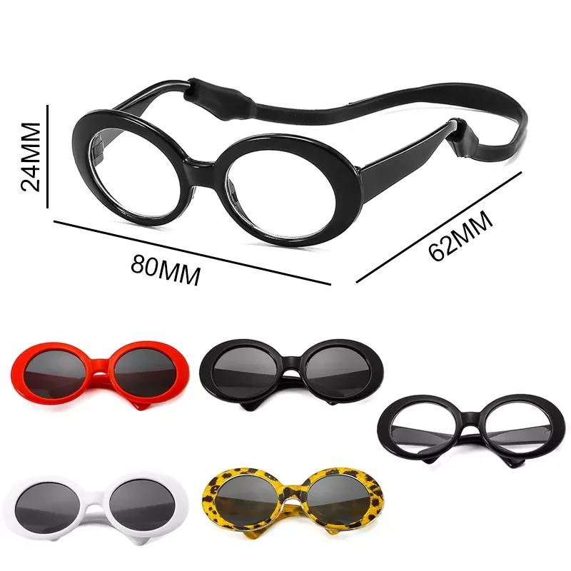 

2023NEW Glasses Cool Pet Small Dog Fashion Round Glasses Pet Product For Little Dog Cat Sunglasses For Photography Pet Accessori