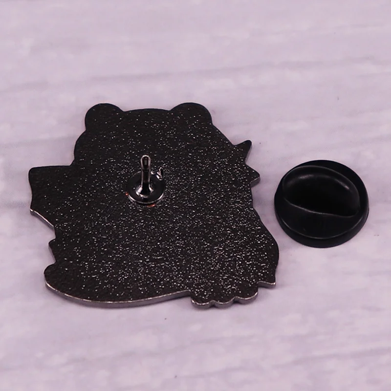 Эмалированная булавка Я люблю лягушек |