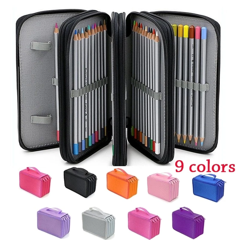 Case Large Portable Watercolor Pencil Bag
