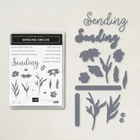 sending flower new 2022 catalog cutting dies clear stamp scrapbooking for paper making embossing frame card craft