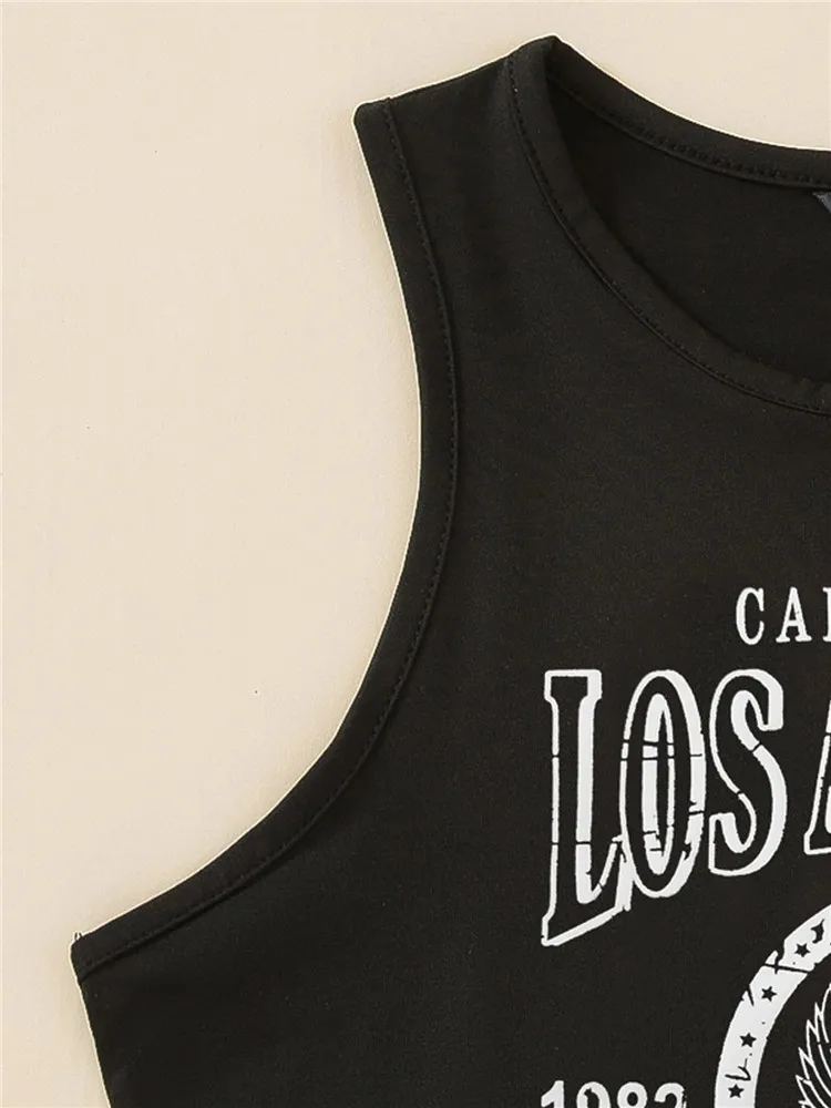 Укороченный топ в стиле High Street с графическим принтом букв женская летняя одежда