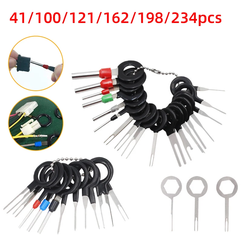 Car Terminal Removal Electrical Wiring Crimp Plug Connector Car Pin Removel Extractor Kit Automobiles Terminal Repair Hand Tools