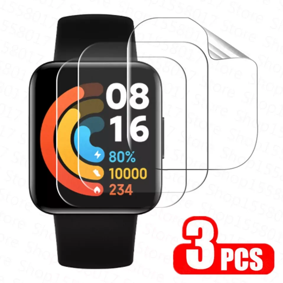 

3Pcs Hydrogel Protective Film For Xiaomi Redmi Watch 2 Lite Global Version Full Screen Protector Film for Redmi Watch2 Not Glass