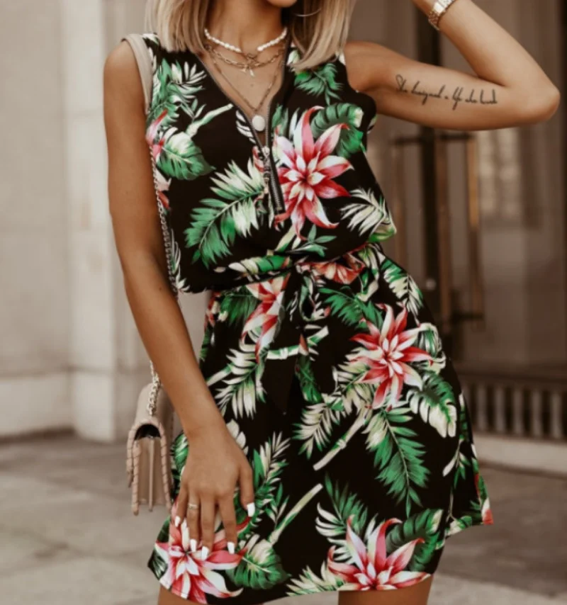 

Женское платье-карандаш без рукавов, с V-образным вырезом