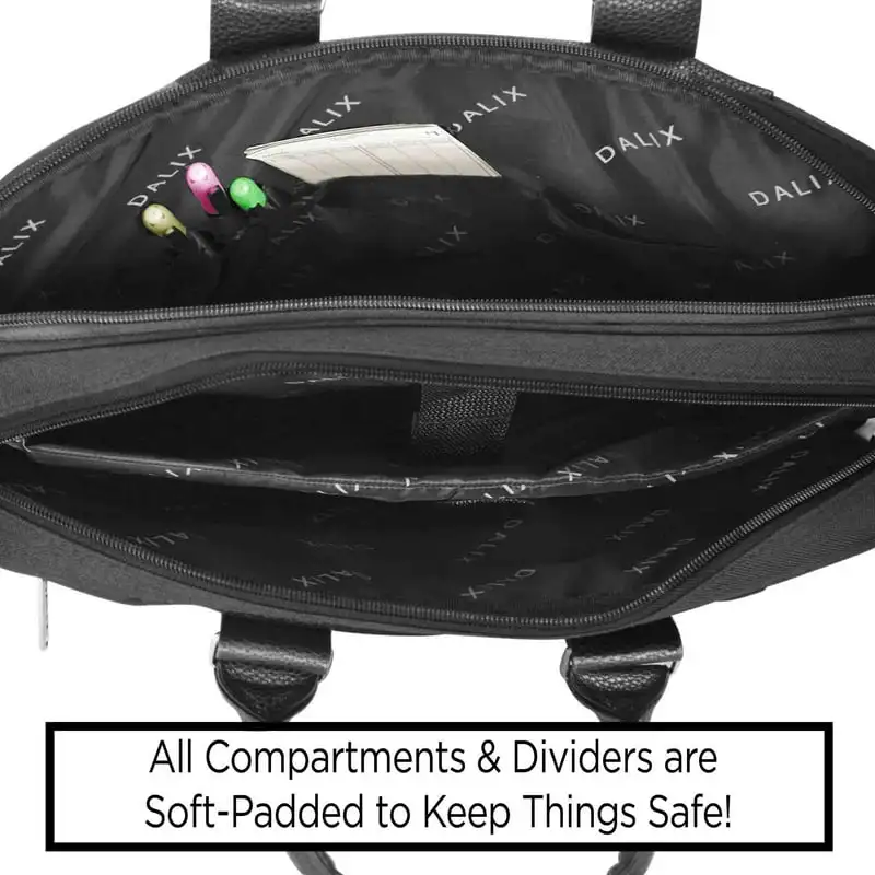 Stunningly Stylish Black Men's Messenger Bag - Ideal Travel Briefcase for Business or Work, Perfect Carry On Companion for Profe