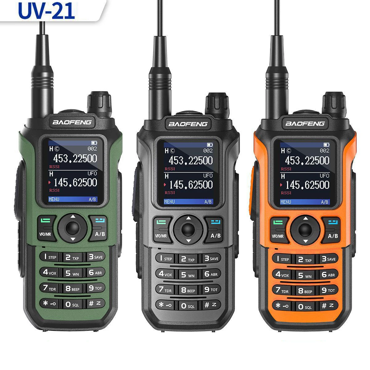Портативная беспроводная рация дальнего действия BAOFENG UV-21 Pro Walkie Talkie двусторонняя