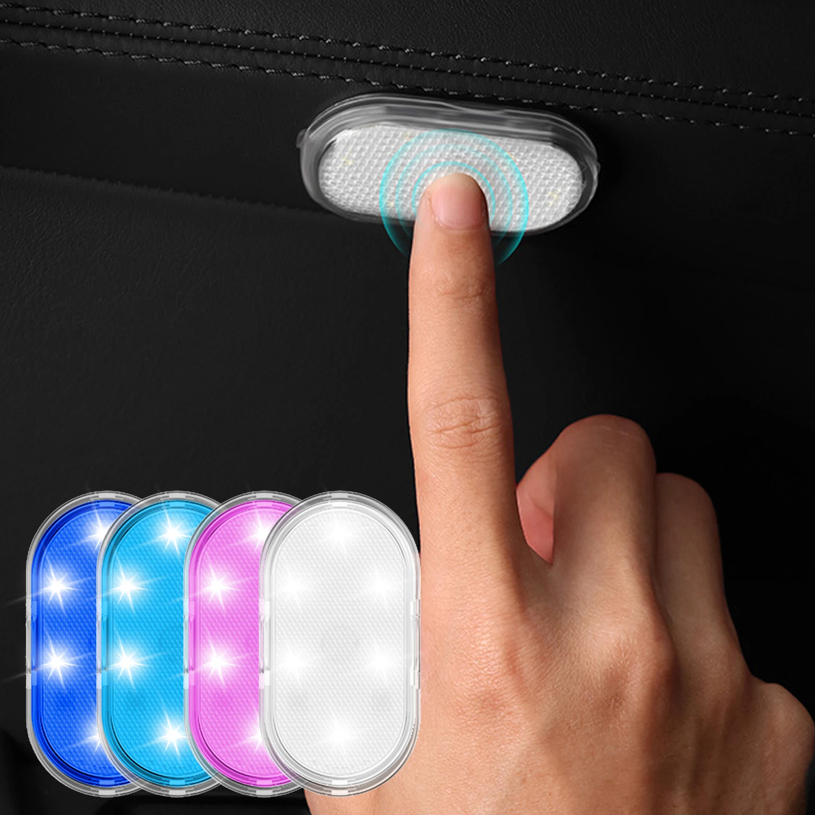 

5V Interior light LED Lamp Magnetic Car Ceiling Lamp Reading Light Car Decorations Roof Colorful changing atmosphere lights
