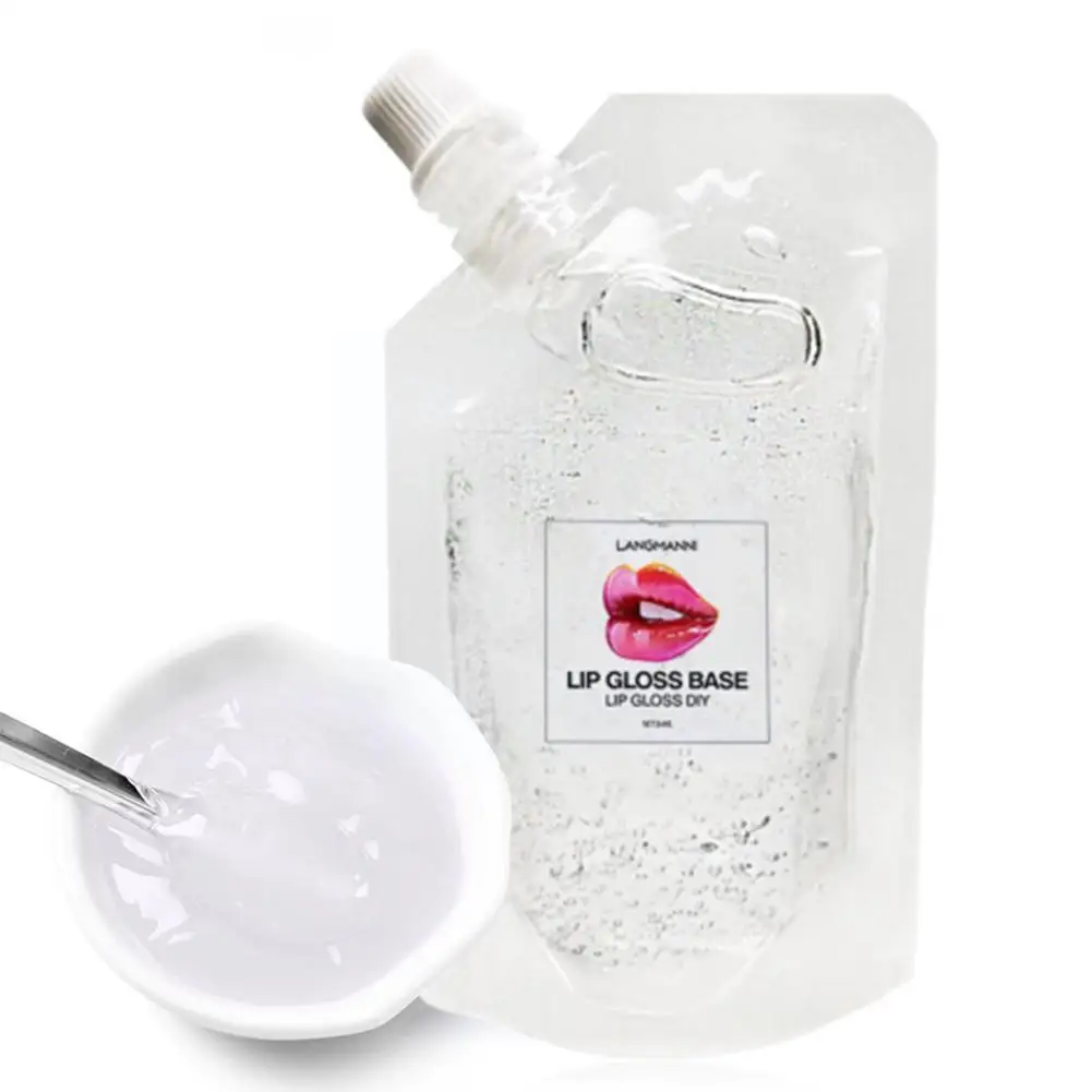 

DIY Lip Gloss Base Oil Moisturizing Clear Lip Gloss Lipstick Business Lip Liquid Gloss 50ml Material Gel H4A2