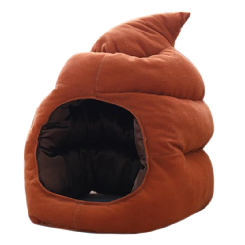 Shit Shape Hat for Adults Scarf  Cute Plush Cartoon Poop Headgear Photo Props