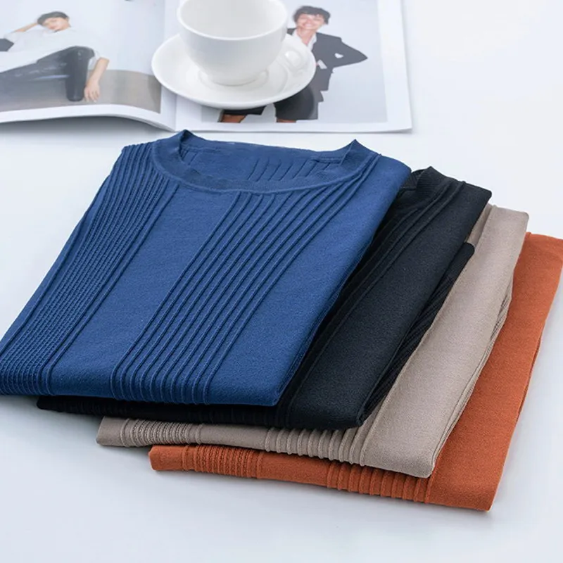 

Футболка мужская Трикотажная, Модная тонкая дышащая футболка с круглым вырезом и короткими рукавами, в деловом стиле, на каждый день, лето