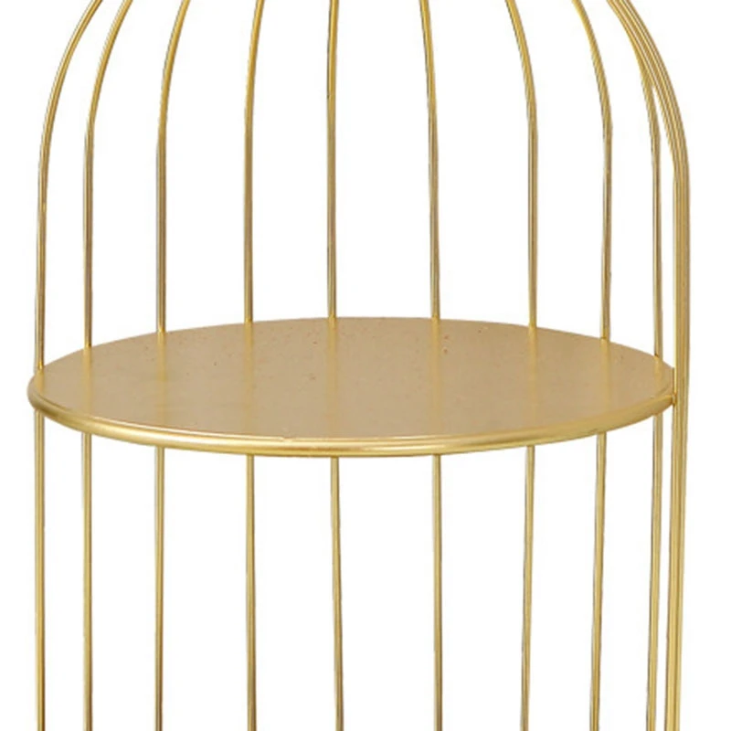 Золотой железный художественный органайзер для макияжа двухслойная коробка