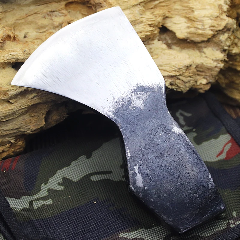 

Chopping wood and cutting mountain axe household farm hand forged high carbon steel axe wilderness adventure camping axe