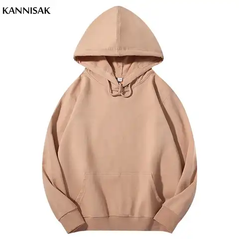 Spring Autumn Women Hoodies Solid Hooded Cotton Quality Hoodie Loose Harajuku Knitwear Multicolor Womens Pullovers Streetwear