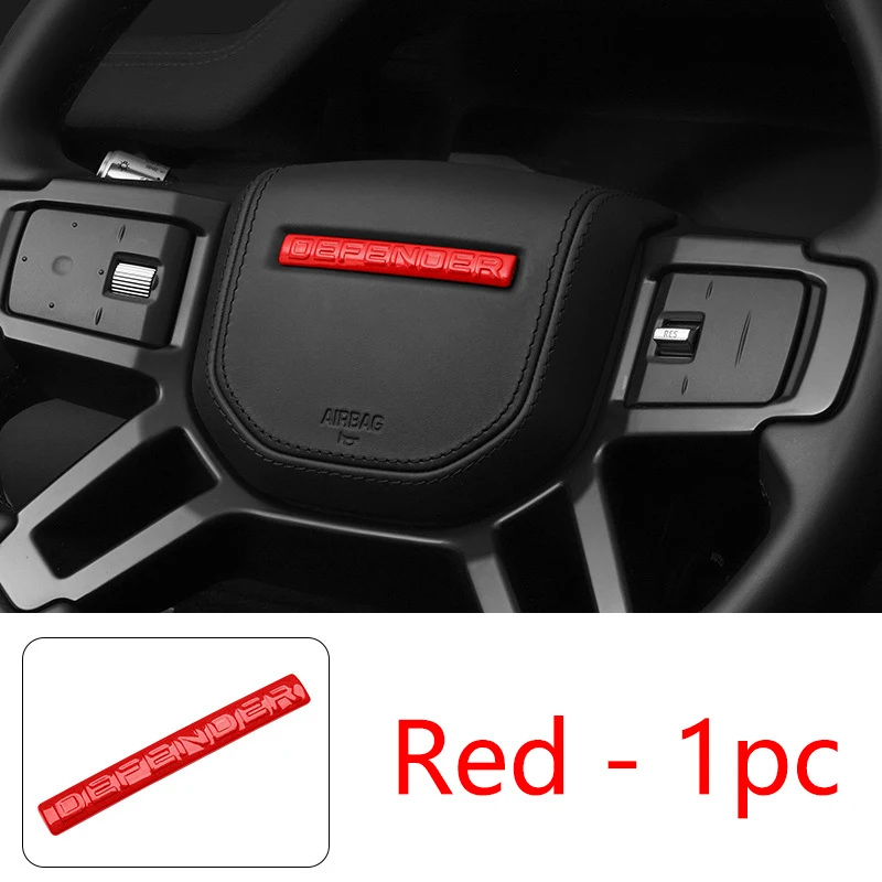 

Для Land Rover Defender 90 110 130 2020-2024 логотип рулевого колеса с наклейкой с английскими буквами и модификациями интерьера
