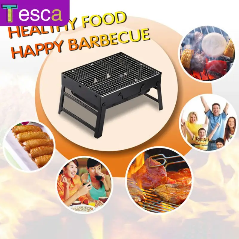 

Portable Barbecue Grill Household Outdoor Picnic Party Special Mini Barbecue Grill Foldable Charcoal Grill Daily Barbecue tools