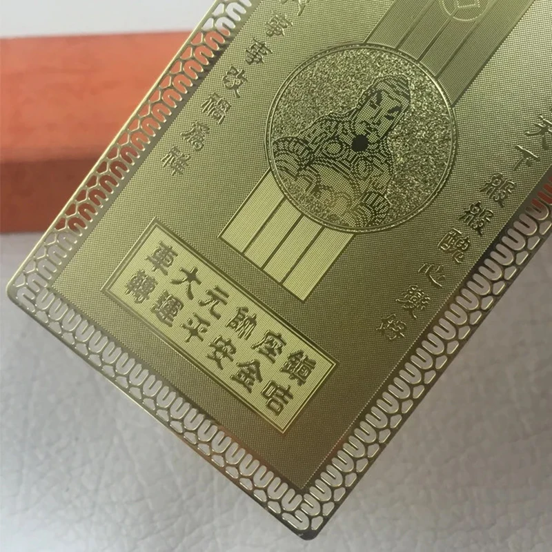 Амулет экзорциста Shatin Che Kung Temple General Gold Card 2025 года для мира и богатства