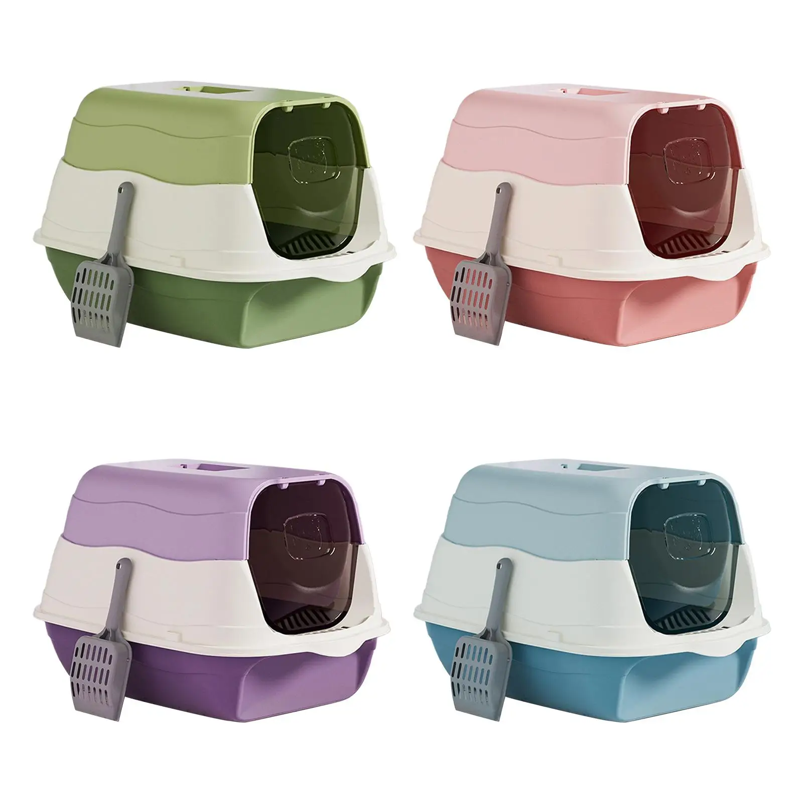 Ящик для кошачьего туалета с капюшоном закрытым и ящиком песочницей на