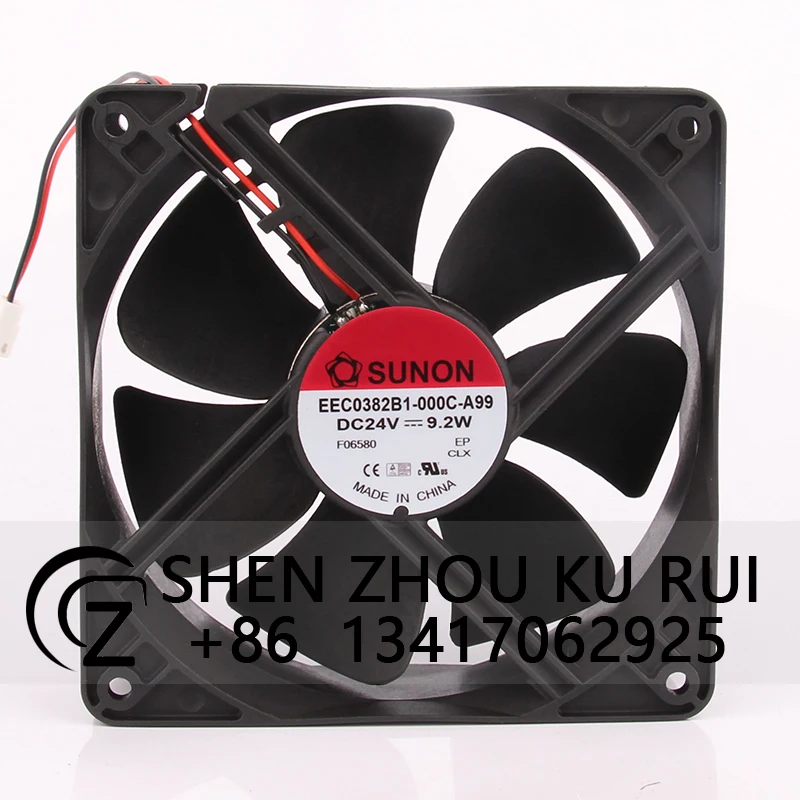 

Cooling fan for SUNON EEC0382B1-000C-A99 120X120X38MM 12CM 12038 24V Chassis Heat Dissipation Centrifugal Exhaust Industrial Fan