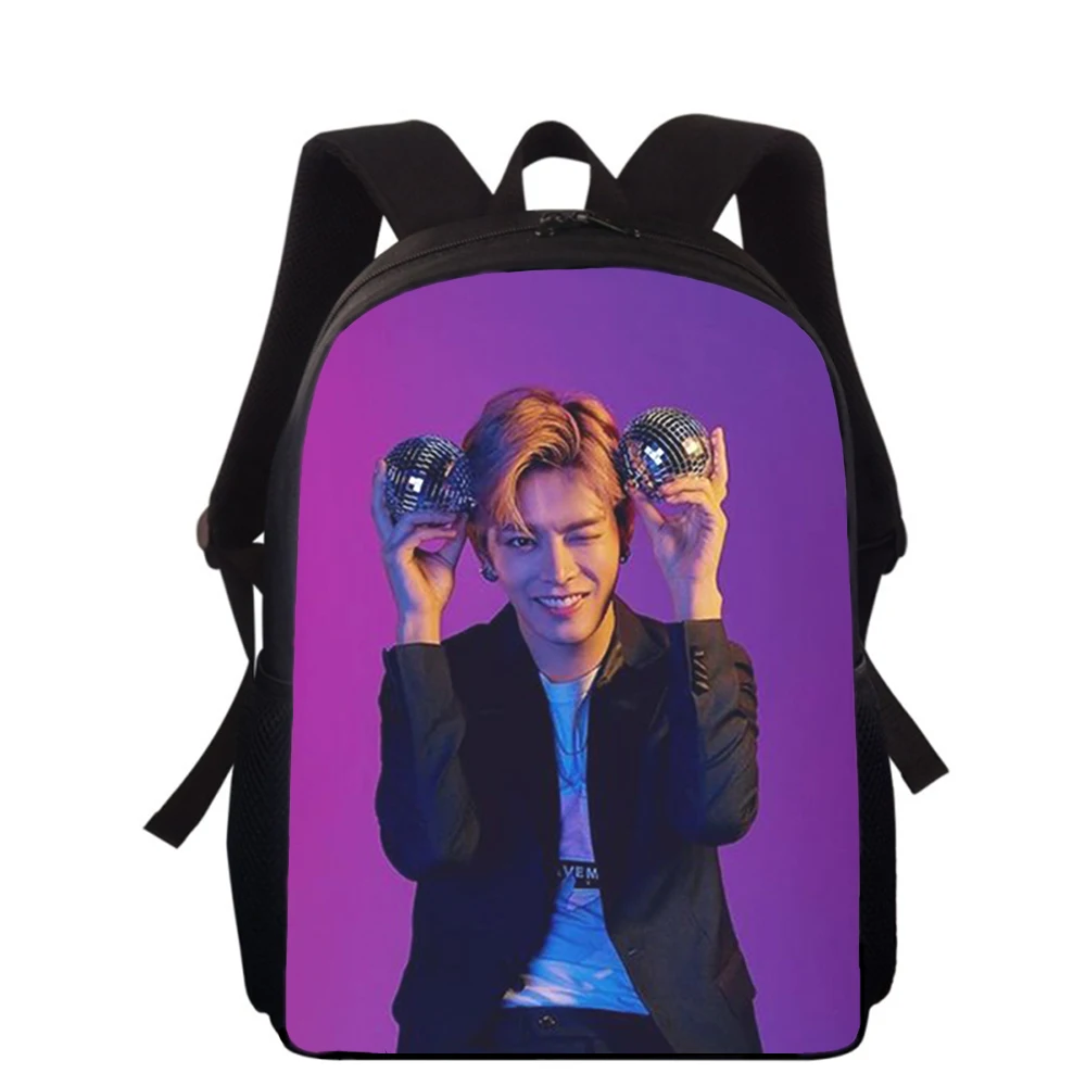 NCT Nakamoto Yuta 15” 3D Print Kids Backpack Primary School Bags for Boys Girls Back Pack Students School Book Bags