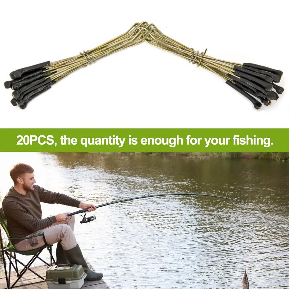 20 шт. разветвители для лески нержавеющие двойные крючки