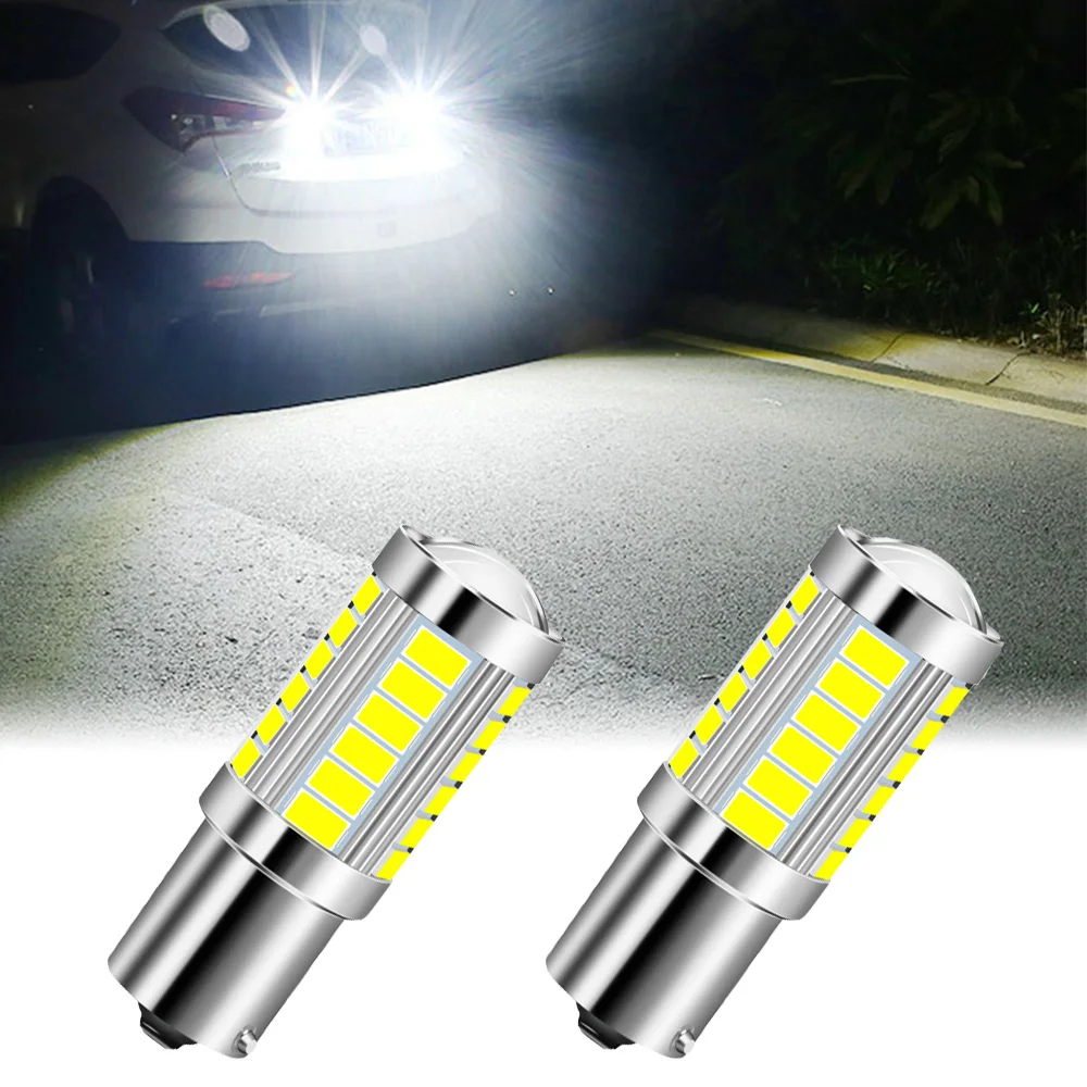 2x BA15S 1156 P21W светодиодные лампы, автомобильные стоп-сигналы ...