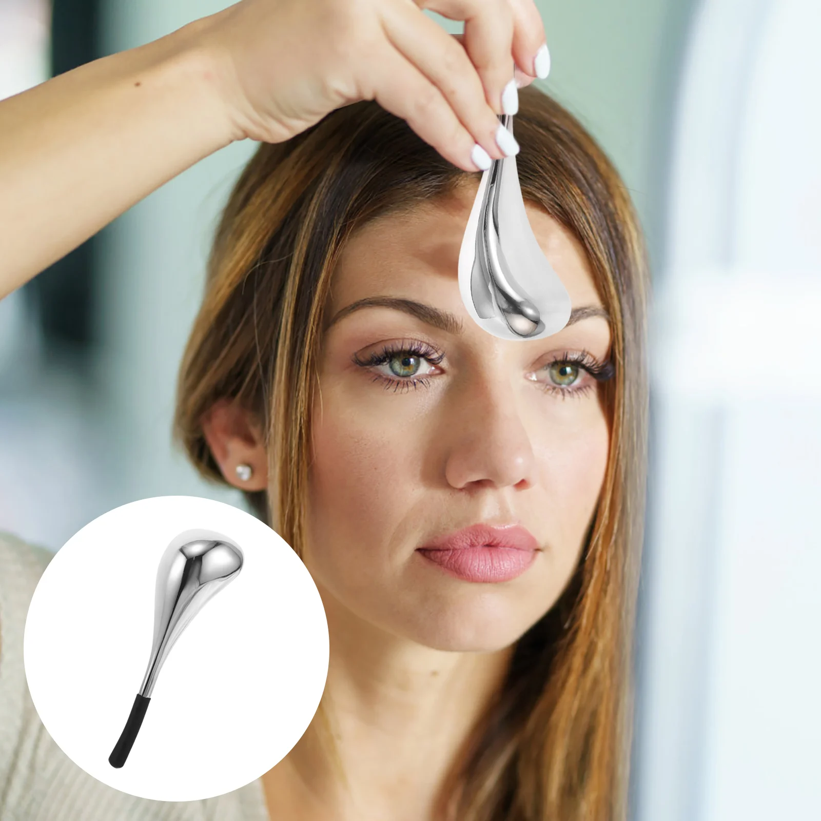 Хоккейные глазные шарики для лица принадлежности салонов красоты серебряные