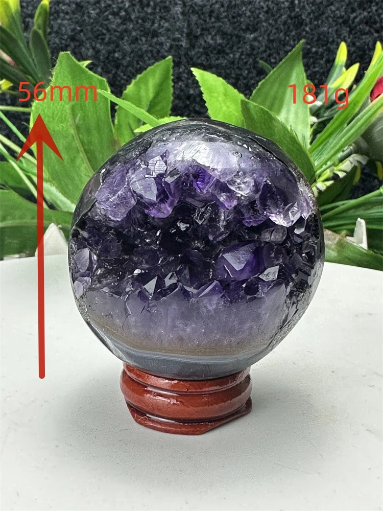 

Natural Amethyst Geode Quartz Cluster Therapy Reiki Smiling Face Ball Lucky Fortune Home Decoration Handicraft Healing Spiritual