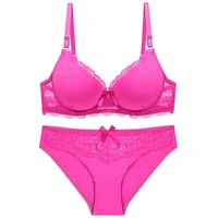 sexy bra set lace push up underwear soft bra and panty suit adjusted straps underwear bras for women sets 36 44 a b c cup