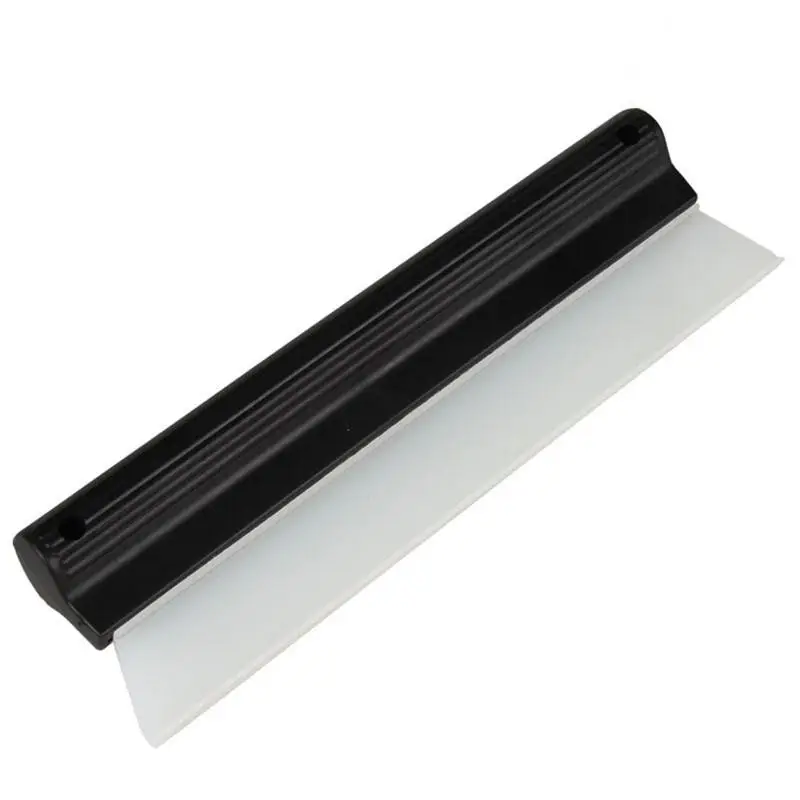 

Silicone V-Bar Squeegee Compact Mirror Washing Wiper Portable Silicone Water Blade With Black Handle For Automotive Drying