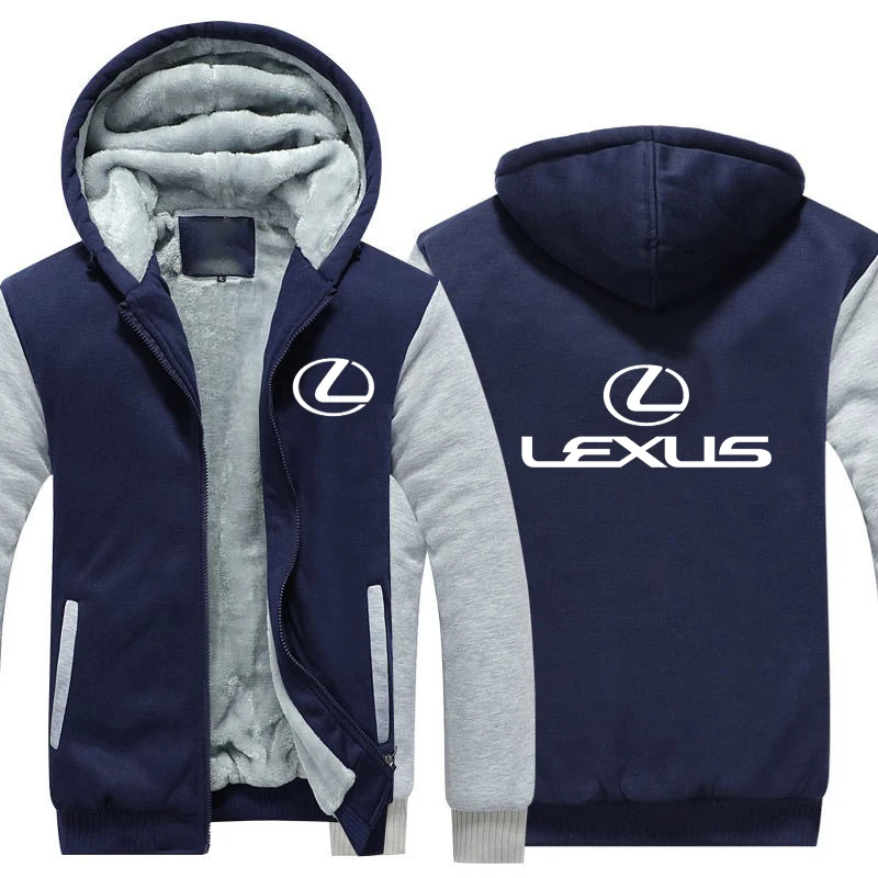 

Lexus New Fashion Plush Zipper Bodysuit Men's Hoodie Outdoor Apparel Casual Street Wear in Autumn and Winter