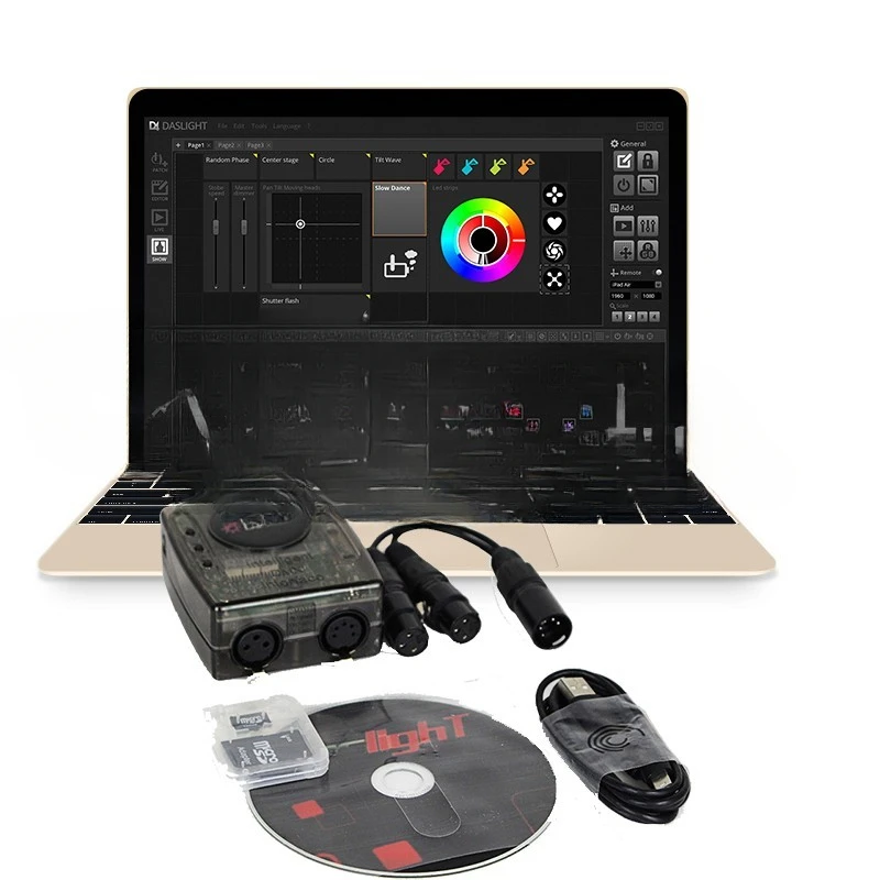 

Stage Lighting Computer Software Controller DVC4 GZM Dalight USB Connection Win/Mac System